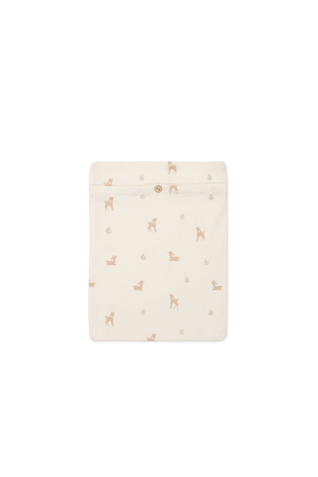 Organic Cotton Cot Sheet - Fable Deer Cloud Childrens Accessories from Jamie Kay Australia
