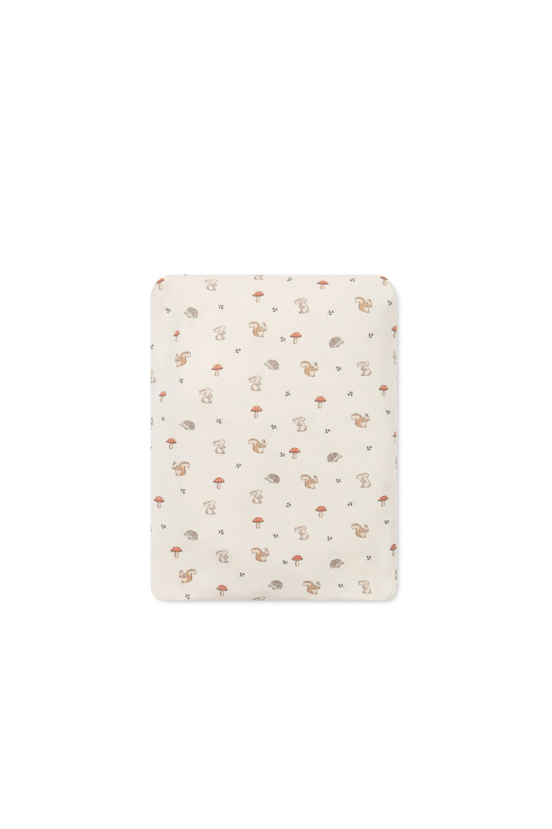 Organic Cotton Cot Sheet - Woodland Friends Childrens Accessories from Jamie Kay Australia