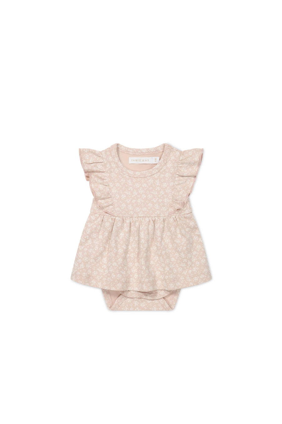 Organic Cotton Elianna Playsuit - Rosalie Field Rose Childrens Playsuit from Jamie Kay Australia