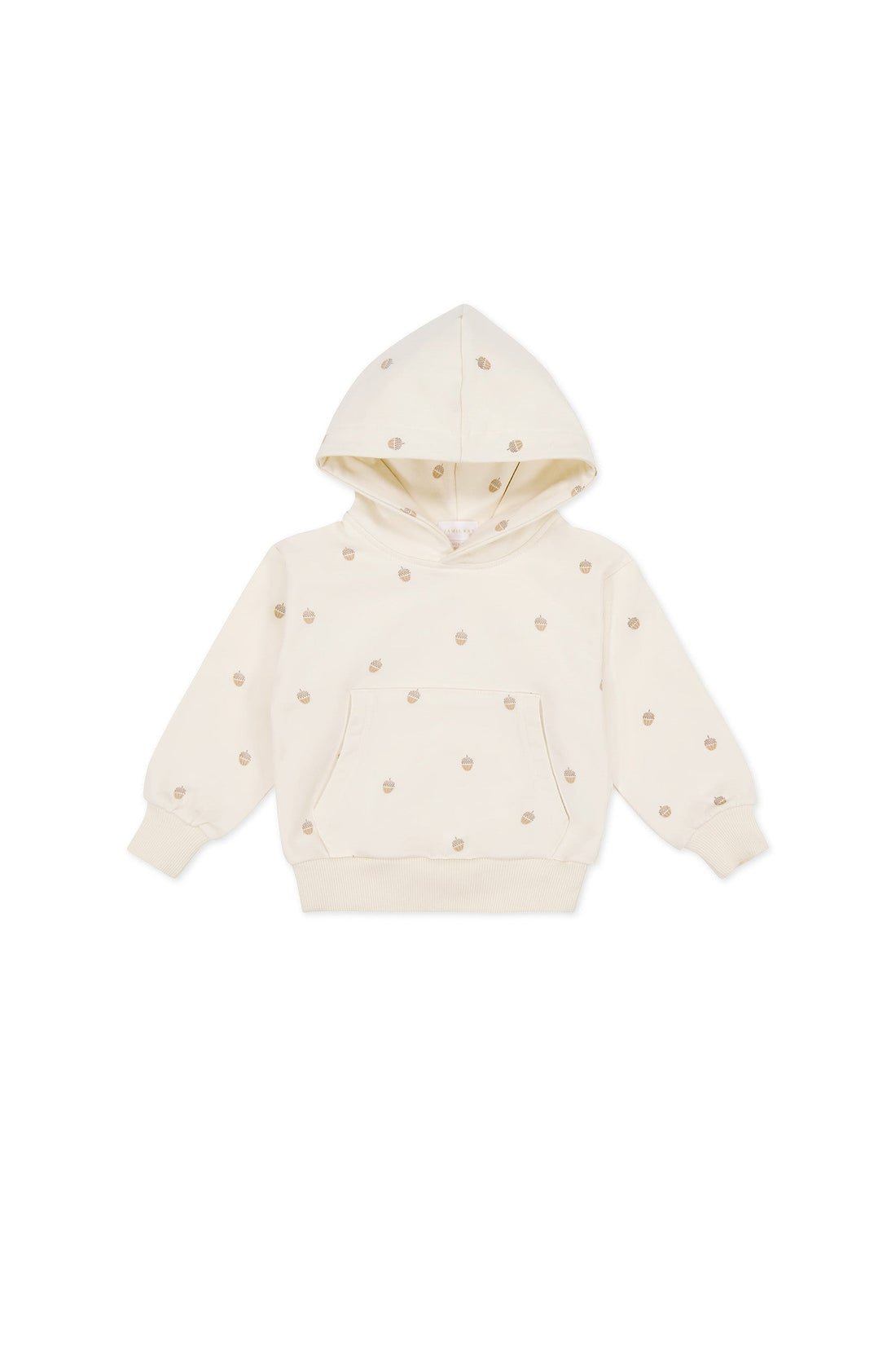 Organic Cotton Erol Hoodie - Acorns Whitecap Gray Childrens Top from Jamie Kay Australia