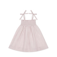 Organic Cotton Eveleigh Dress - Mini Woven Gingham Violet Childrens Dress from Jamie Kay Australia