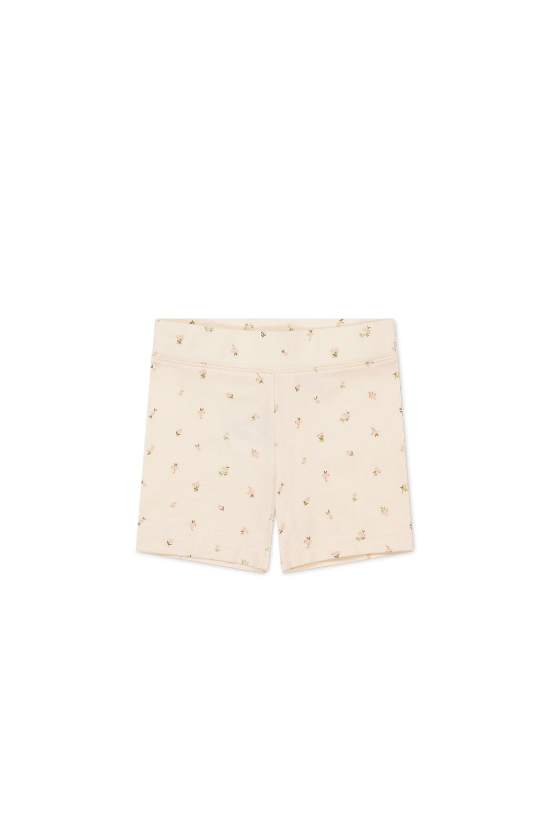 Organic Cotton Everyday Bike Short - Ditsy Berry Rose Childrens Short from Jamie Kay Australia