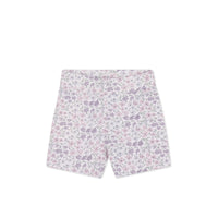 Organic Cotton Everyday Bike Short - Fifi Lilac Childrens Short from Jamie Kay Australia