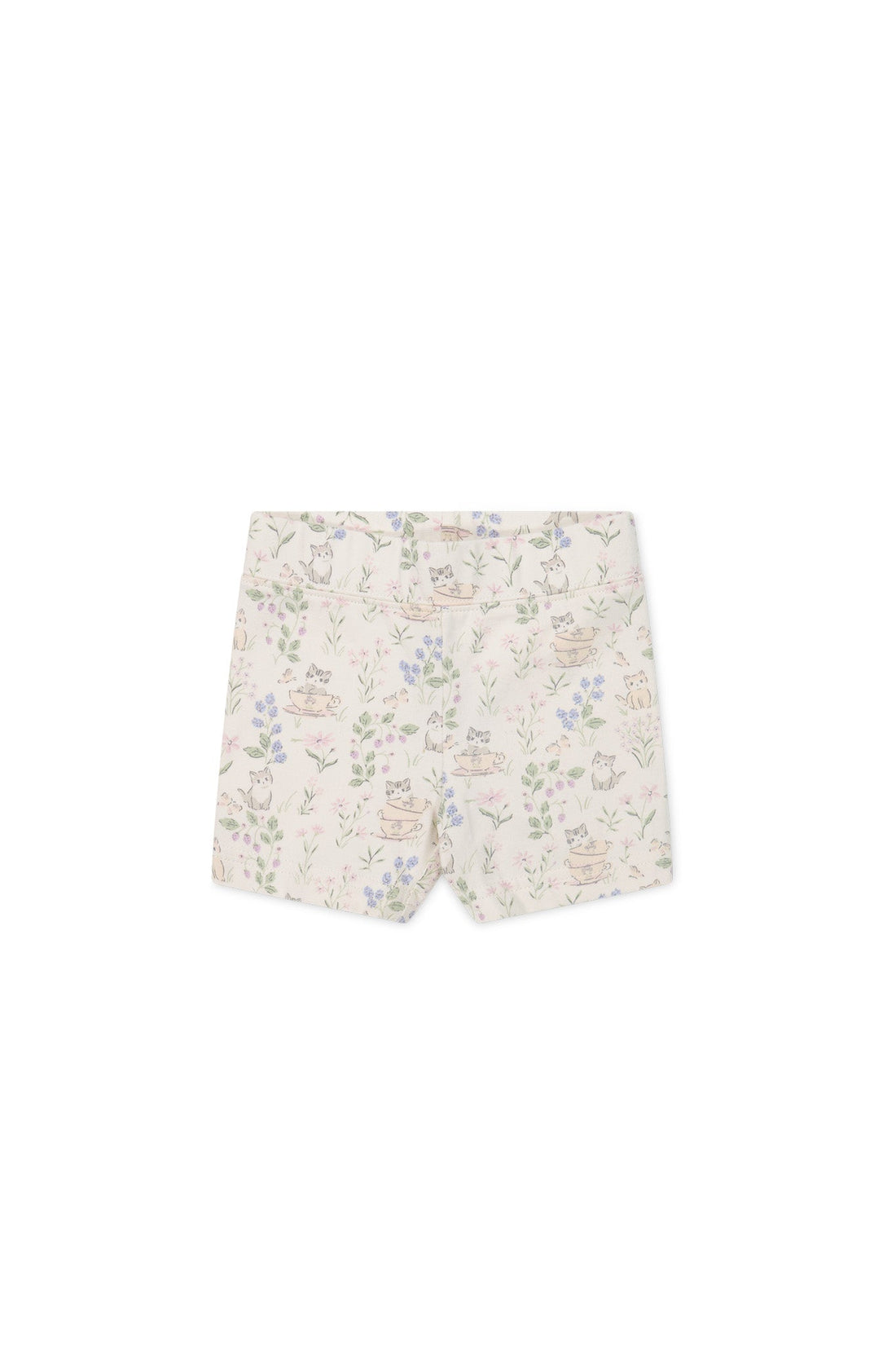 Organic Cotton Everyday Bike Short - Moons Garden Lavender Childrens Short from Jamie Kay Australia