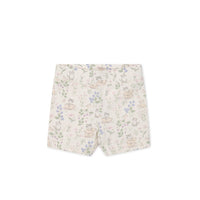 Organic Cotton Everyday Bike Short - Moons Garden Lavender Childrens Short from Jamie Kay Australia