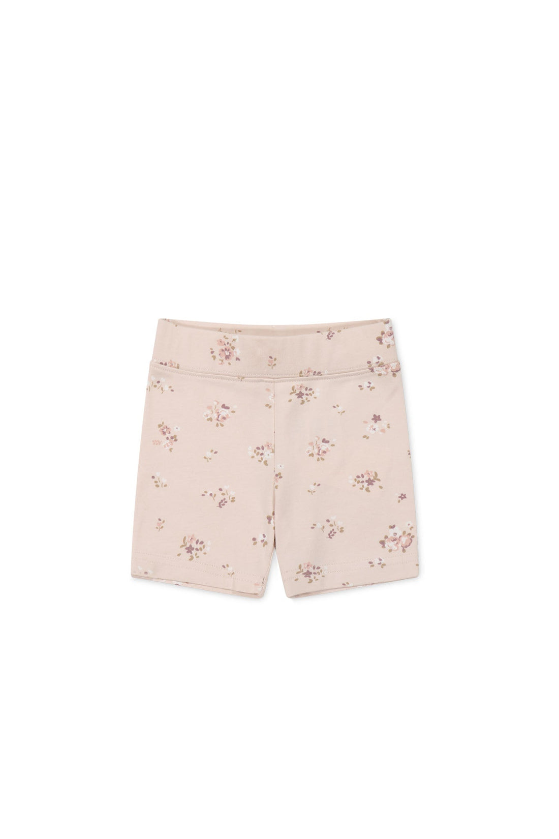 Organic Cotton Everyday Bike Short - Petite Fleur Soft Peony Childrens Short from Jamie Kay Australia