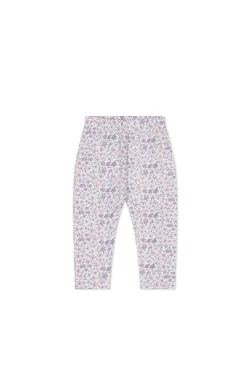 Organic Cotton Everyday Legging - Fifi Lilac Childrens Legging from Jamie Kay Australia