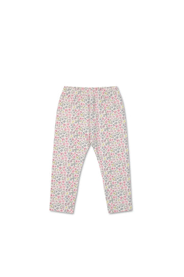 Organic Cotton Everyday Legging - Fifi Mini Slightly Pink Childrens Legging from Jamie Kay Australia