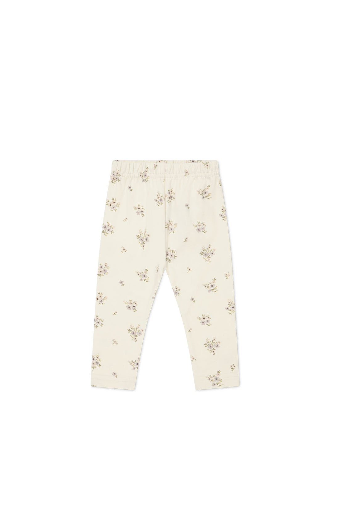 Organic Cotton Everyday Legging - Goldie Bouquet Egret Childrens Legging from Jamie Kay Australia