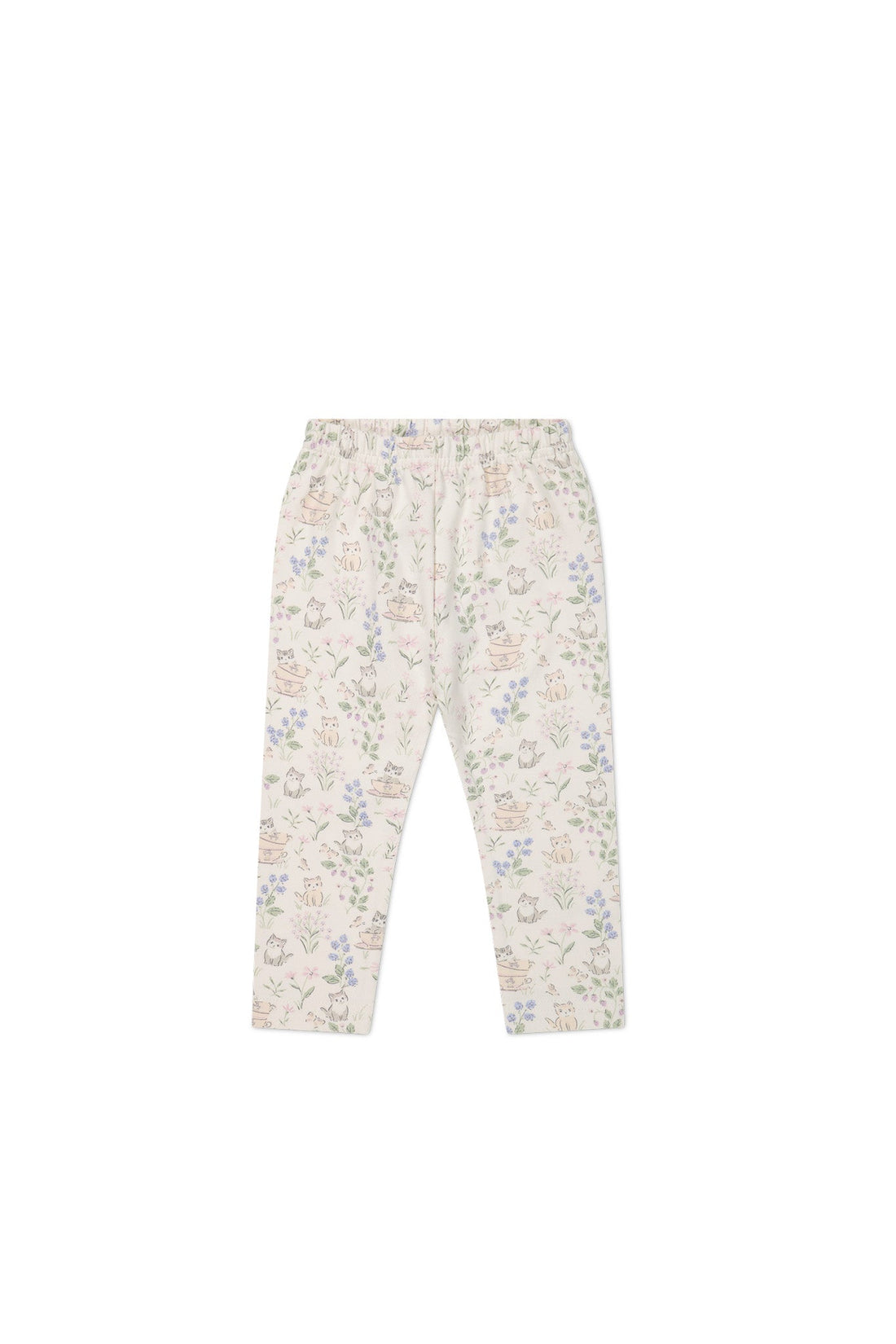 Organic Cotton Everyday Legging - Moons Garden Lavender Childrens Legging from Jamie Kay Australia