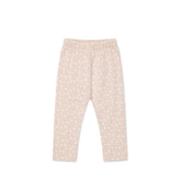 Organic Cotton Everyday Legging - Rosalie Field Rose Childrens Legging from Jamie Kay Australia