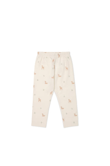 Organic Cotton Everyday Legging - Fable Deer Cloud Childrens Legging from Jamie Kay Australia