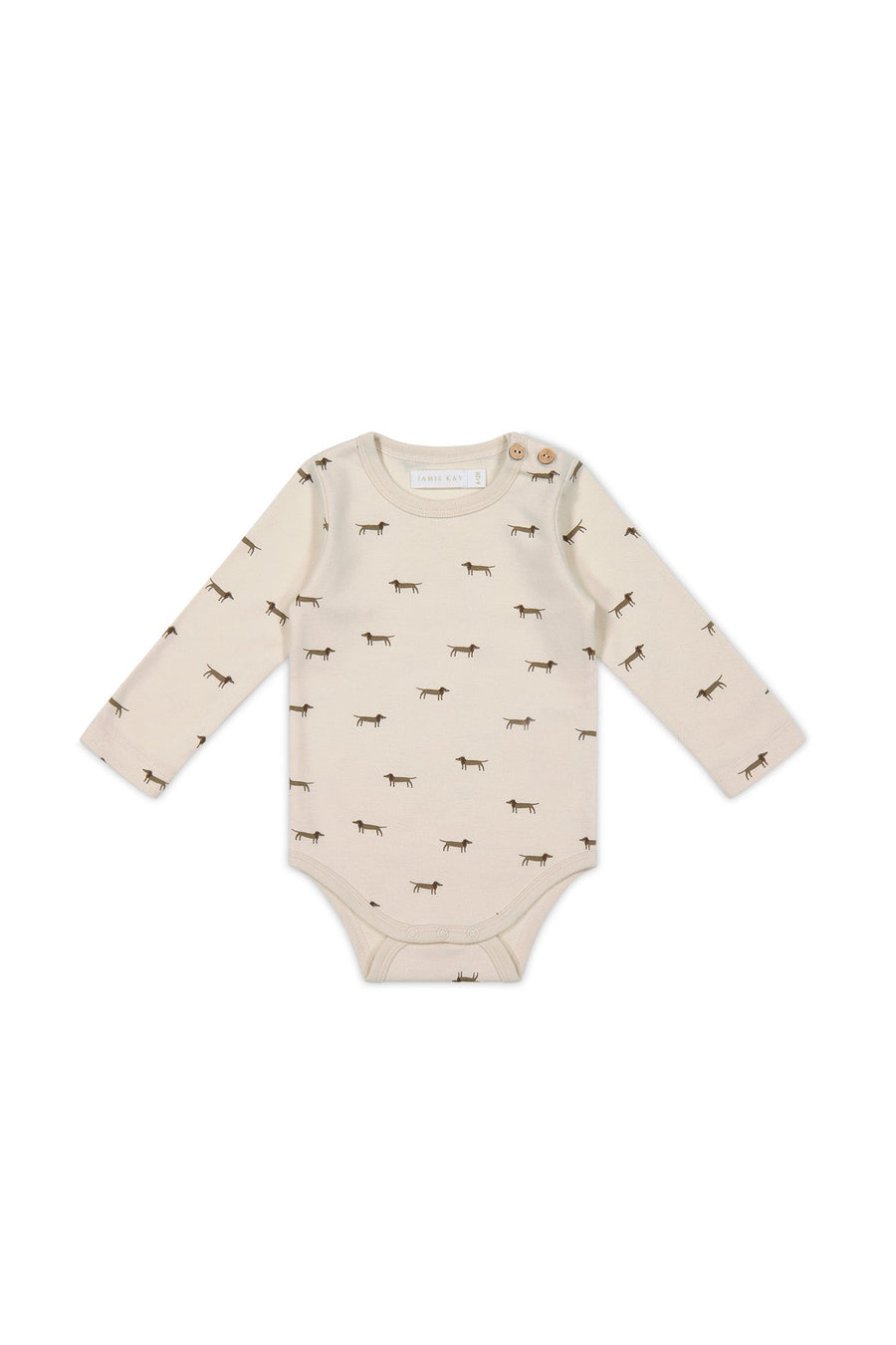 Organic Cotton Fernley Bodysuit - Cosy Basil Cloud Childrens Bodysuit from Jamie Kay Australia