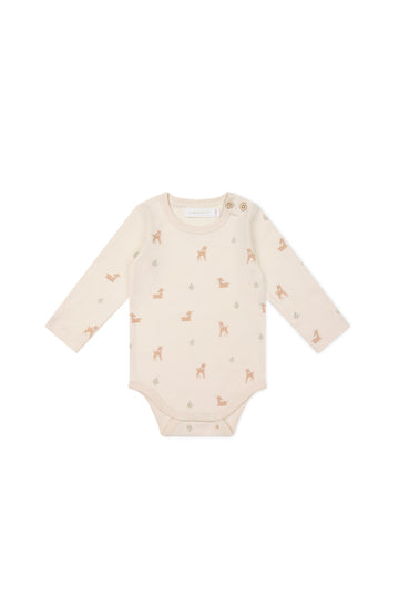 Organic Cotton Fernley Bodysuit - Fable Deer Cloud Childrens Bodysuit from Jamie Kay Australia