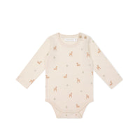 Organic Cotton Fernley Bodysuit - Fable Deer Cloud Childrens Bodysuit from Jamie Kay Australia