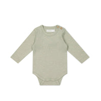 Organic Cotton Fernley Bodysuit - Fresh Apples Abbey Stone Childrens Bodysuit from Jamie Kay Australia