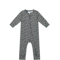 Organic Cotton Frankie Onepiece - Rosalie Floral Lava Childrens Onepiece from Jamie Kay Australia