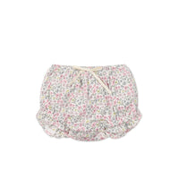 Organic Cotton Frill Bloomer - Fifi Mini Slightly Pink Childrens Bloomer from Jamie Kay Australia