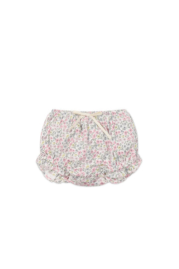 Organic Cotton Frill Bloomer - Fifi Mini Slightly Pink Childrens Bloomer from Jamie Kay Australia