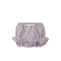 Organic Cotton Frill Bloomer - Lulu Bloom Iris Childrens Bloomer from Jamie Kay Australia