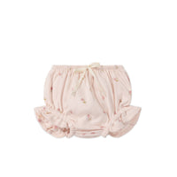 Organic Cotton Frill Bloomer - Meredith Morganite Childrens Bloomer from Jamie Kay Australia