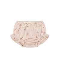 Organic Cotton Frill Bloomer - Petite Fleur Soft Peony Childrens Bloomer from Jamie Kay Australia