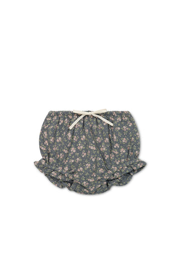 Organic Cotton Frill Bloomer - Rosalie Floral Lava Childrens Bloomer from Jamie Kay Australia