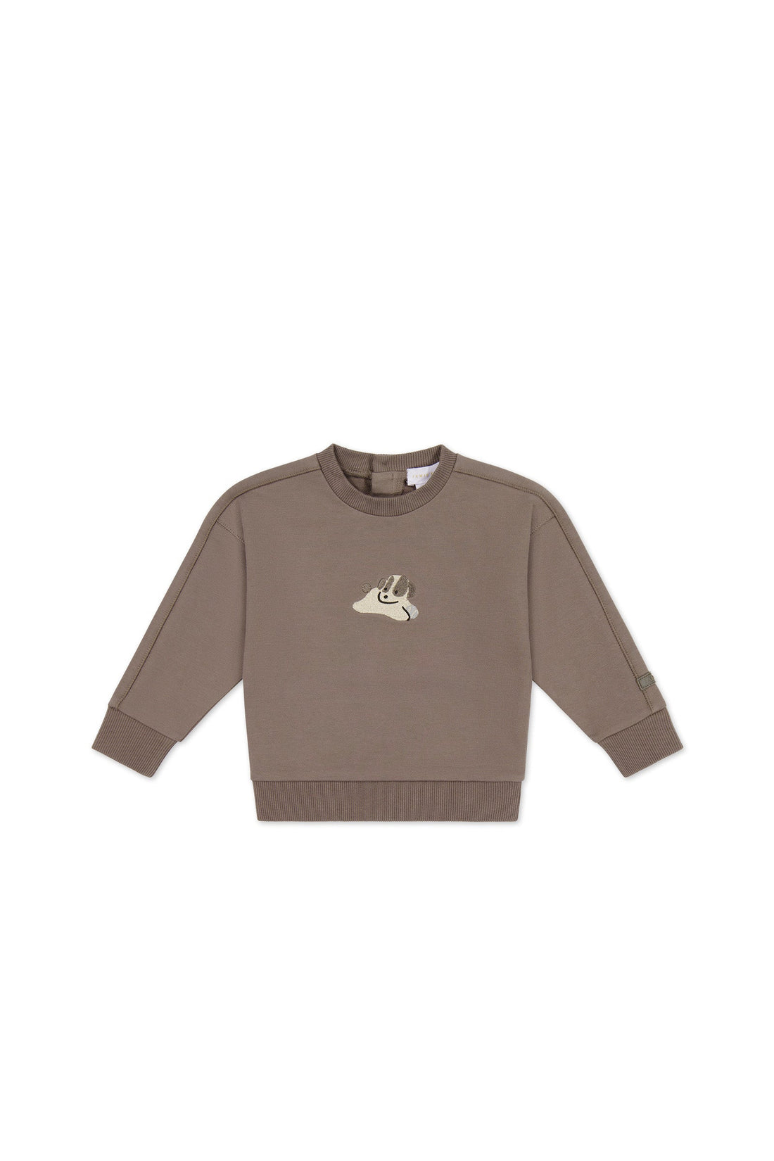 Organic Cotton Georgie Sweatshirt - Tweed Sasha Puppy Childrens Top from Jamie Kay Australia