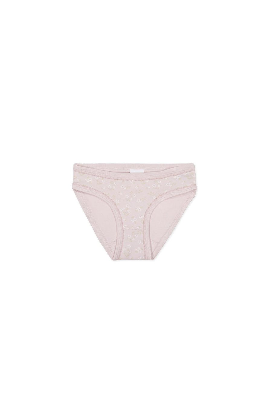 Organic Cotton Girls Brief - Addie Lilac Childrens Underwear from Jamie Kay Australia