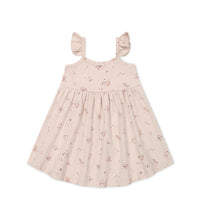 Organic Cotton Gracelyn Dress - Petite Fleur Soft Peony Childrens Dress from Jamie Kay Australia