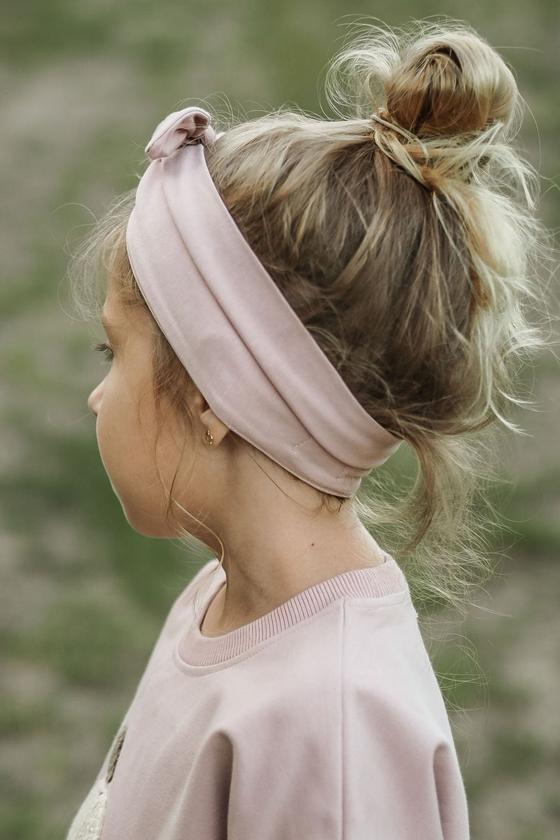 Organic Cotton Headband - Powder Pink Childrens Headband from Jamie Kay Australia