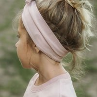 Organic Cotton Headband - Powder Pink Childrens Headband from Jamie Kay Australia