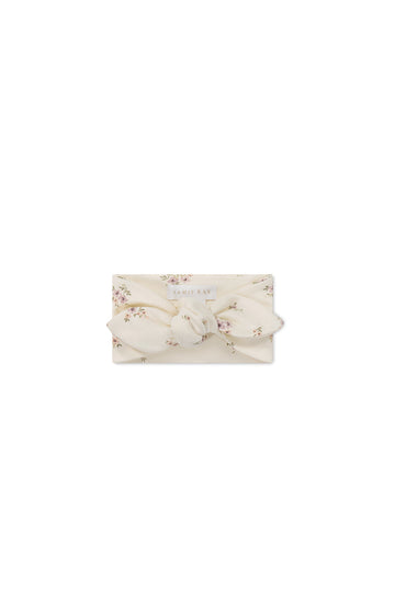 Organic Cotton Headband - Goldie Bouquet Egret Childrens Headband from Jamie Kay Australia