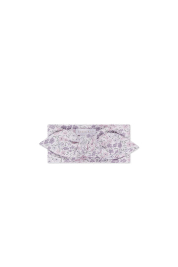 Organic Cotton Headband - Fifi Lilac Childrens Headband from Jamie Kay Australia