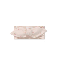 Organic Cotton Headband - Meredith Morganite Childrens Headband from Jamie Kay Australia