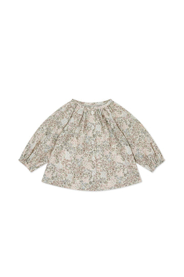 Organic Cotton Heather Blouse - April Harbour Childrens Top from Jamie Kay Australia