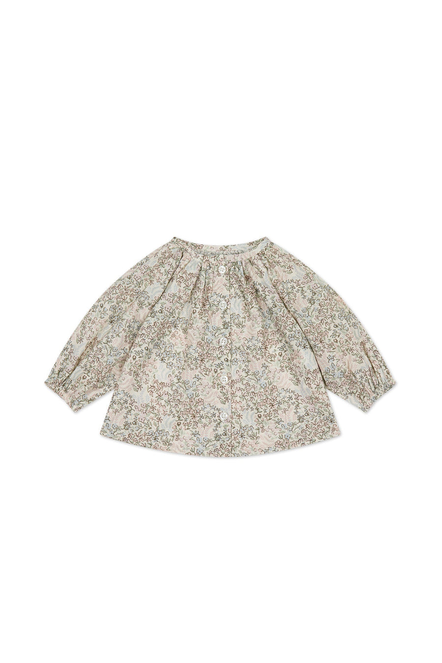 Organic Cotton Heather Blouse - April Harbour Childrens Top from Jamie Kay Australia