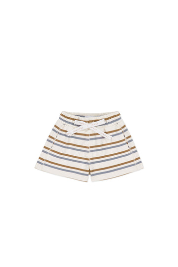 Organic Cotton Jalen Short - Hudson Stripe Tiger Childrens Short from Jamie Kay Australia