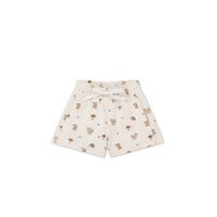 Organic Cotton Jalen Short - Woodland Friends Childrens Short from Jamie Kay Australia