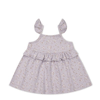 Organic Cotton Kaia Top - Lulu Bloom Iris Childrens Top from Jamie Kay Australia