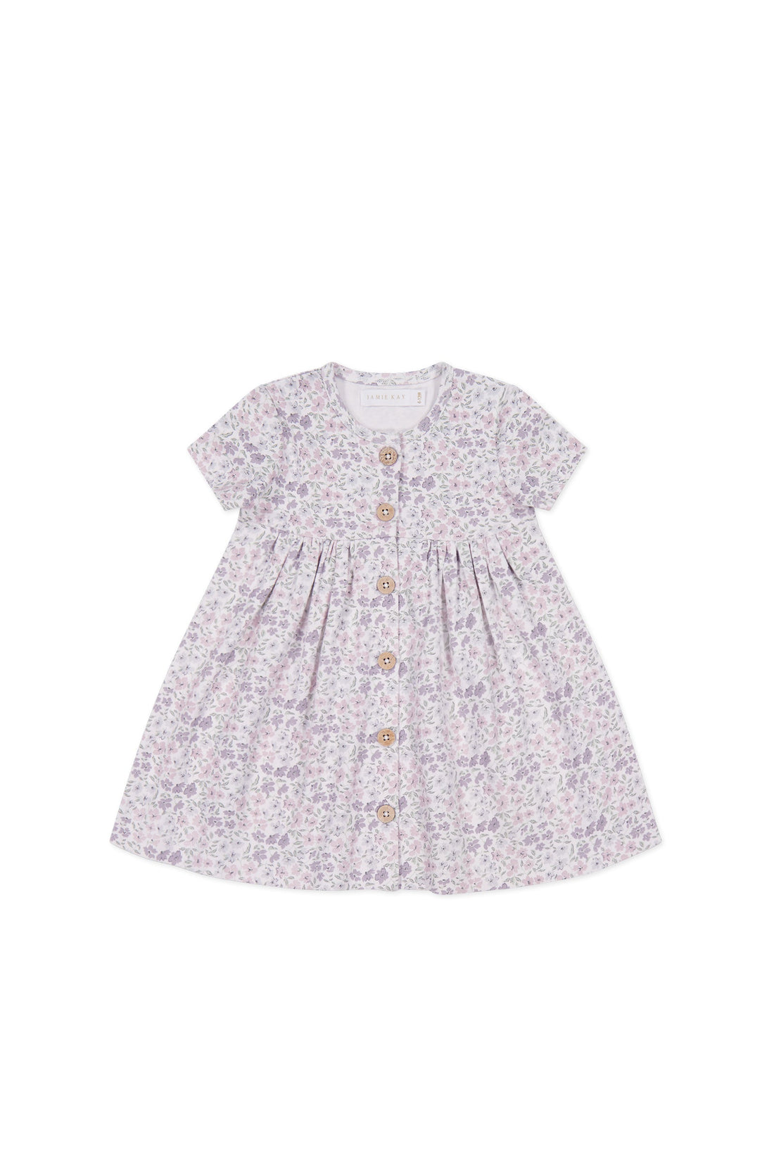 Organic Cotton Lola Dress - Fifi Lilac Childrens Dress from Jamie Kay Australia