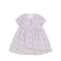 Organic Cotton Lola Dress - Fifi Lilac Childrens Dress from Jamie Kay Australia