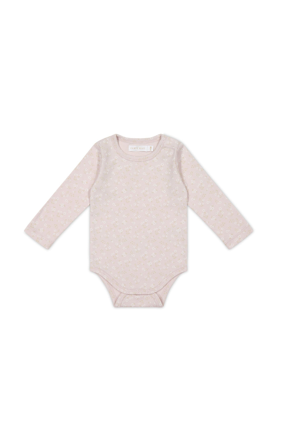 Organic Cotton Long Sleeve Bodysuit - Addie Lilac Childrens Bodysuit from Jamie Kay Australia