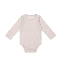 Organic Cotton Long Sleeve Bodysuit - Addie Lilac Childrens Bodysuit from Jamie Kay Australia