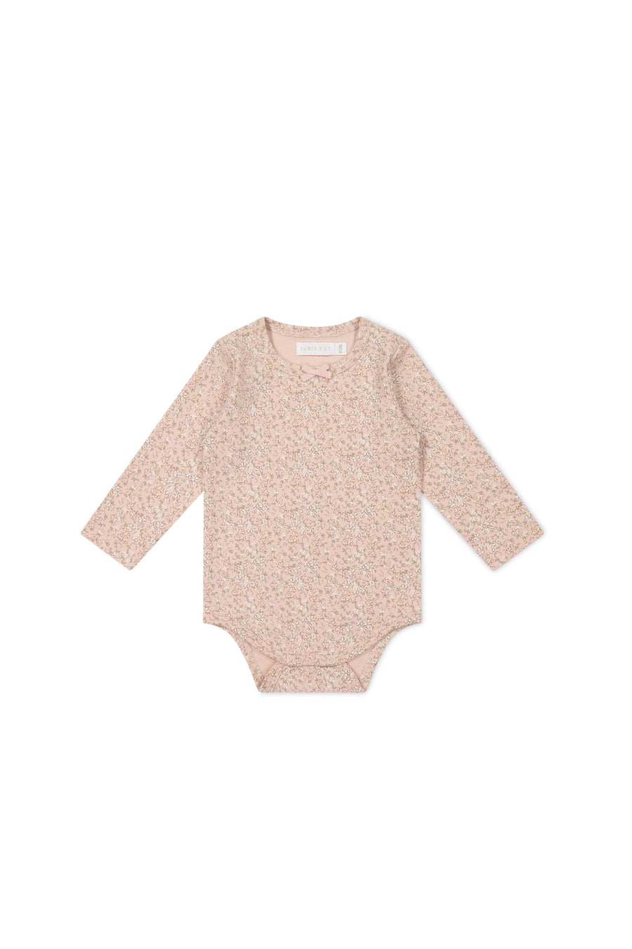 Organic Cotton Long Sleeve Bodysuit - Amber Rose Childrens Bodysuit from Jamie Kay Australia