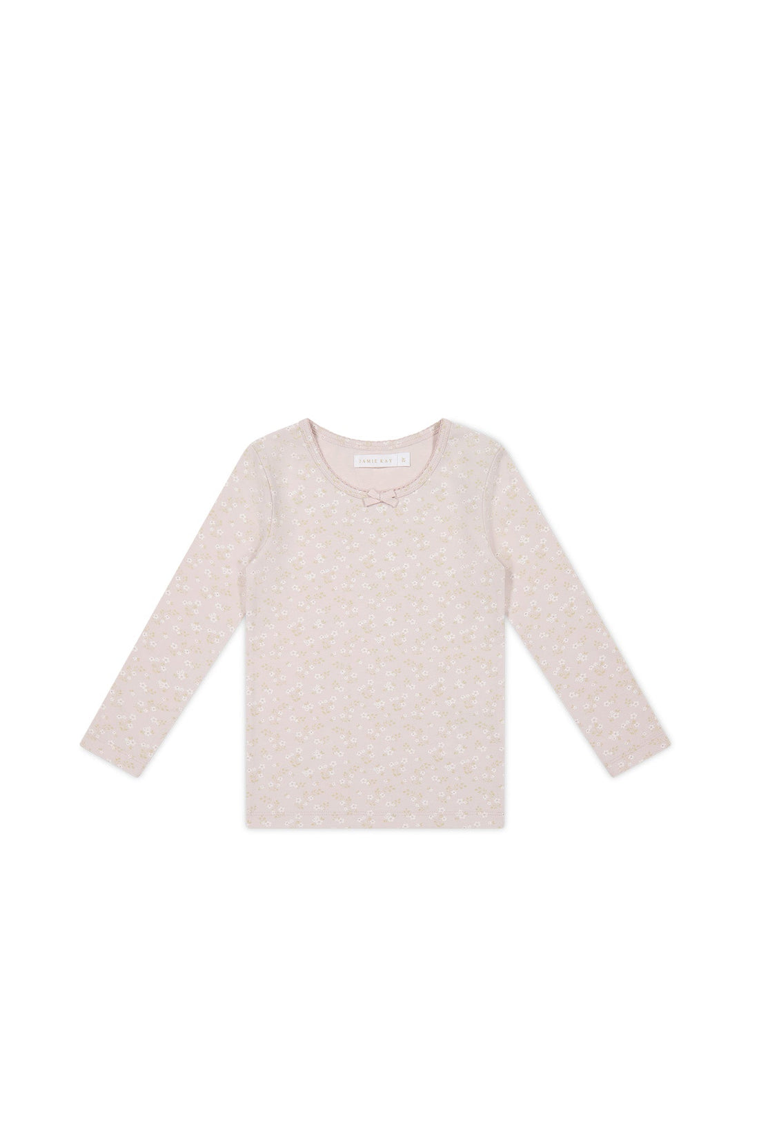 Organic Cotton Long Sleeve Top - Addie Lilac Childrens Top from Jamie Kay Australia