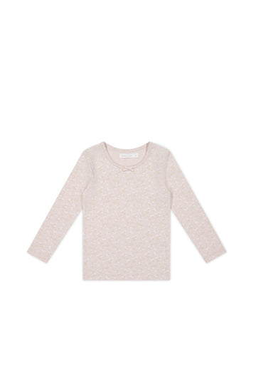 Organic Cotton Long Sleeve Top - Addie Lilac Childrens Top from Jamie Kay Australia