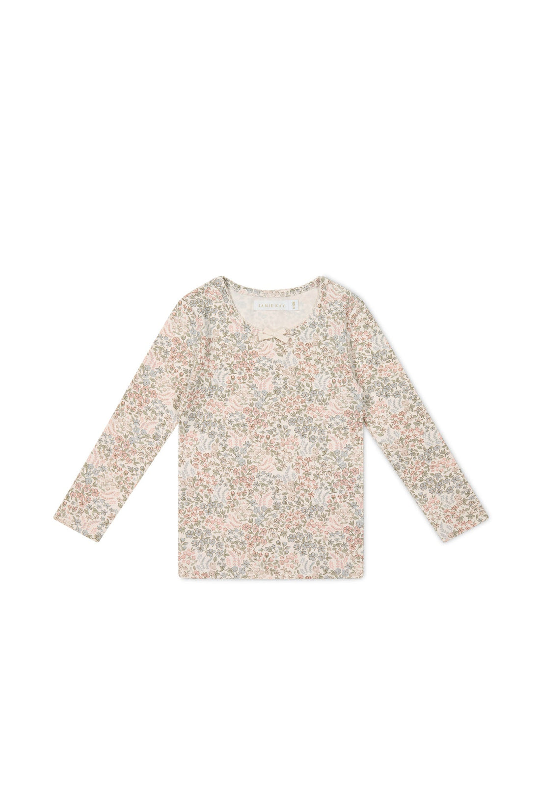 Organic Cotton Long Sleeve Top - April Glacier Childrens Top from Jamie Kay Australia