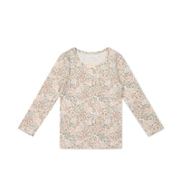 Organic Cotton Long Sleeve Top - April Glacier Childrens Top from Jamie Kay Australia