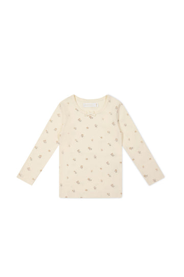 Organic Cotton Long Sleeve Top - Meredith Egret Childrens Top from Jamie Kay Australia